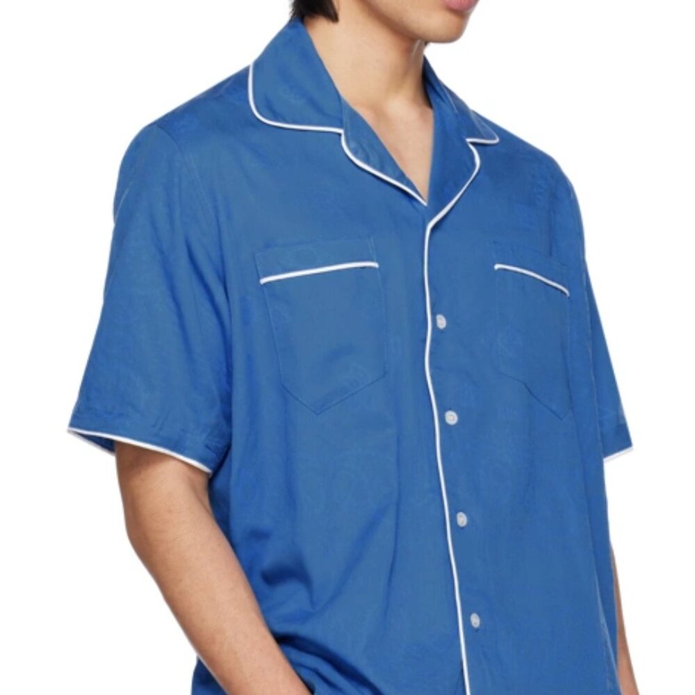 Rhude Blue Bandana Shirt